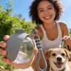 Portable 2-in-1 Pet Water Bottle with Lanyard
