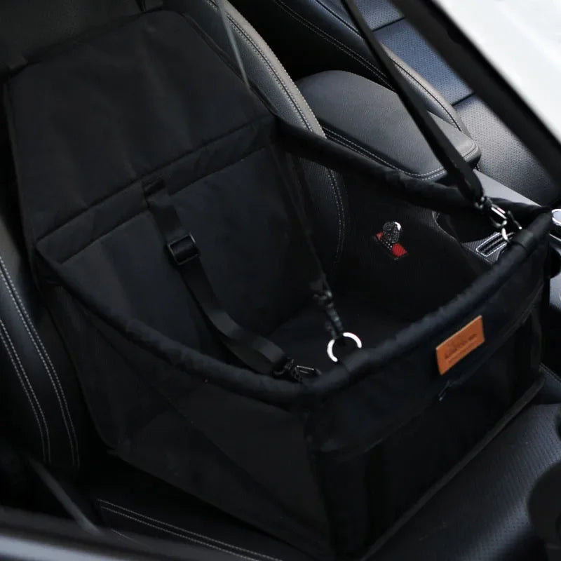 Double-Walled Pet Car Seat with Mesh Storage