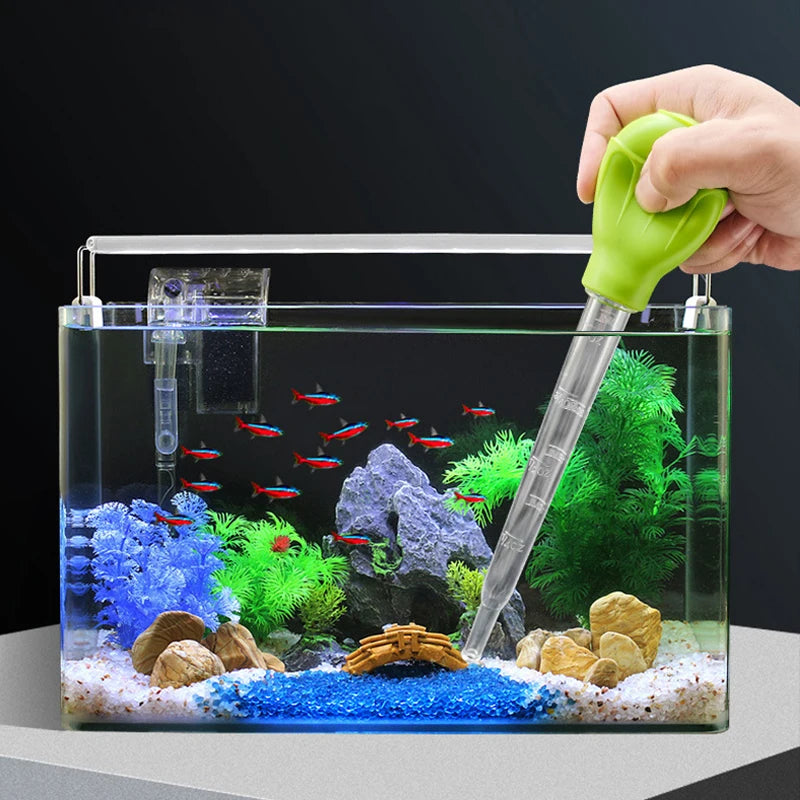 Siphon d'aquarium télescopique
