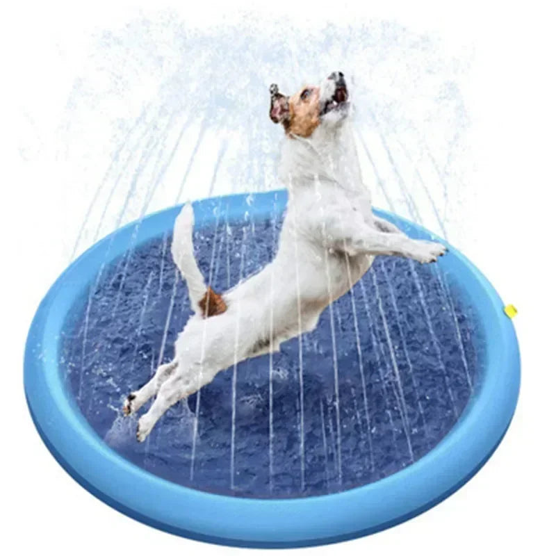 Inflatable Pet Splash Pad with Non-Slip Cooling Surface