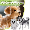 Pet Hair Keepsake Keychain – Memorial Pendant for Dog & Cat Fur