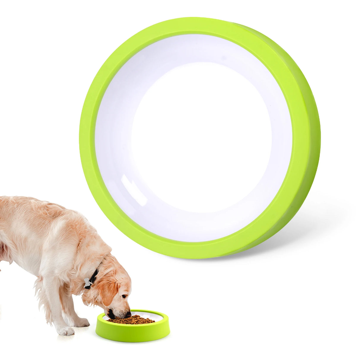 Anti-Gulping Maze Slow Feeder Dog Bowl with Non-Slip Base