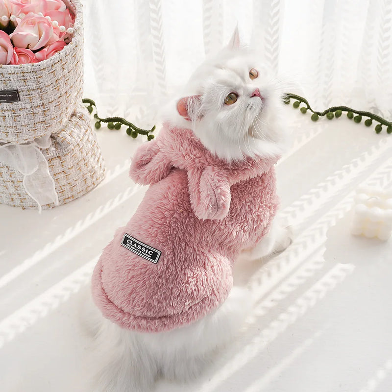 Sudadera de Felpa Suave para Perros y Gatos