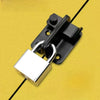 Black Sliding Bolt Lock for Cabinets, Doors, and Pet Cages