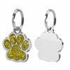 Personalized Engraved Pet ID Tag with Glitter Finish