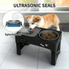 Adjustable Raised Dog Bowl Stand with Anti-Slip Feet