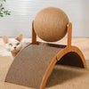 Griffoir en Bois 2-en-1 avec Balle en Sisal