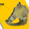 Tactical Dog Harness with Reflective Strips for Training and Outdoor Adventures