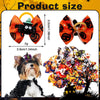 Halloween Pumpkin Print Dog Hair Bows with Rubber Bands