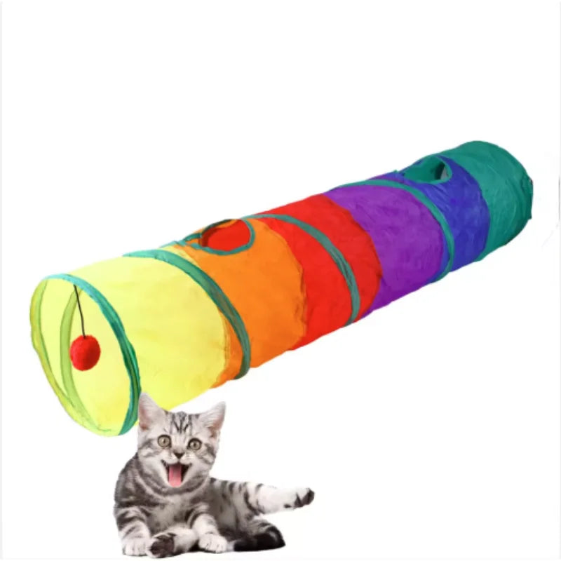 نفق القط القابل للطي للتمرين والمرح