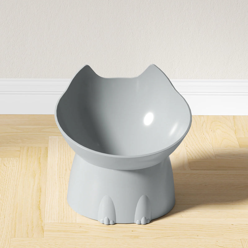 WhiskerWare Elevated Cat Bowl, Anti-Tip Raised Feeding Dish
