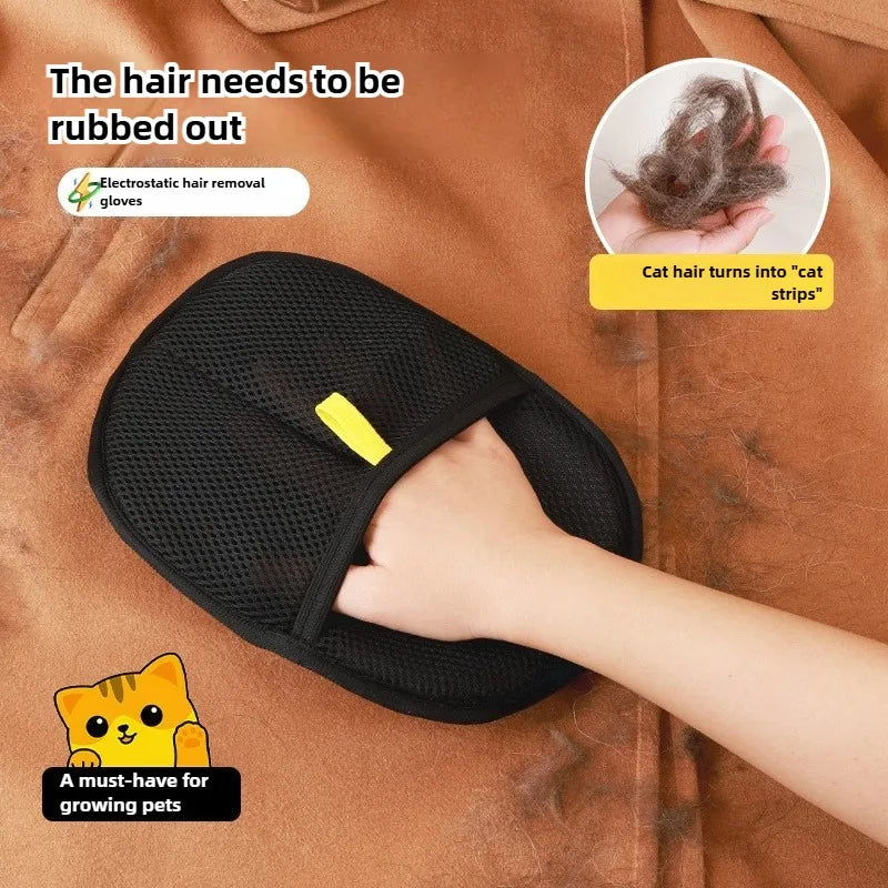 Pet Grooming Glove for Shedding Cats and Dogs