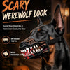 Scary Dog Muzzle Costume Mask with Fake Teeth