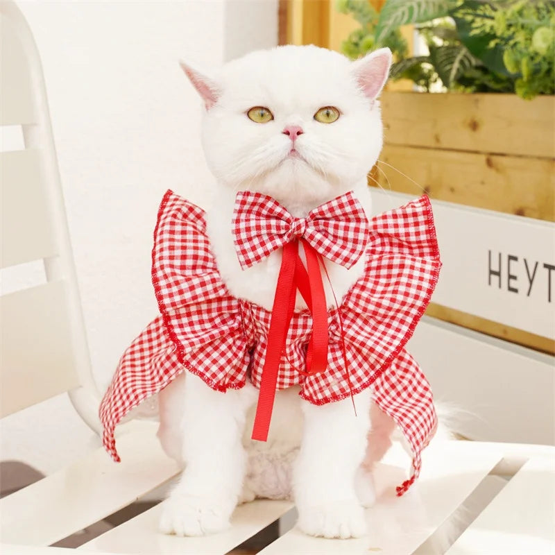 Floral Summer Princess Dress for Small Dogs and Cats