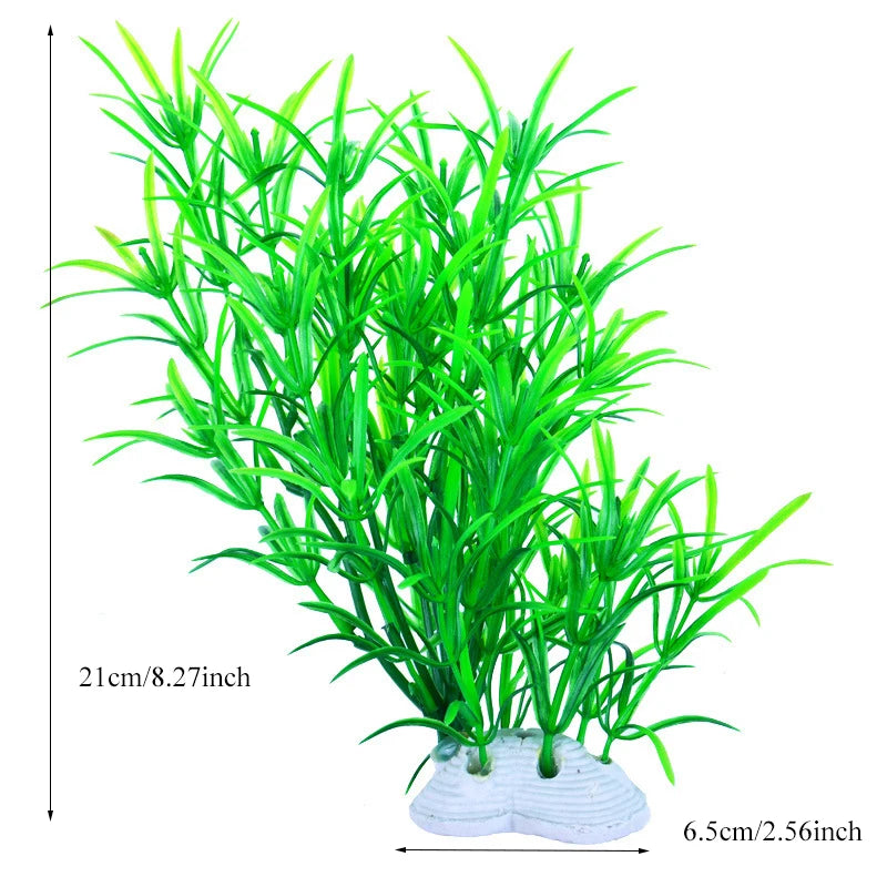 Realistic Artificial Aquarium Plants for Fish Tank Décor
