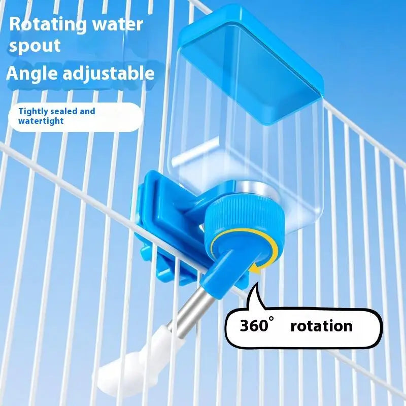 Hanging Bird Water Dispenser with Clear Bottle for Easy Monitoring