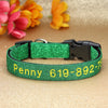 Personalisierte bestickte Nylon-Hundehalsband
