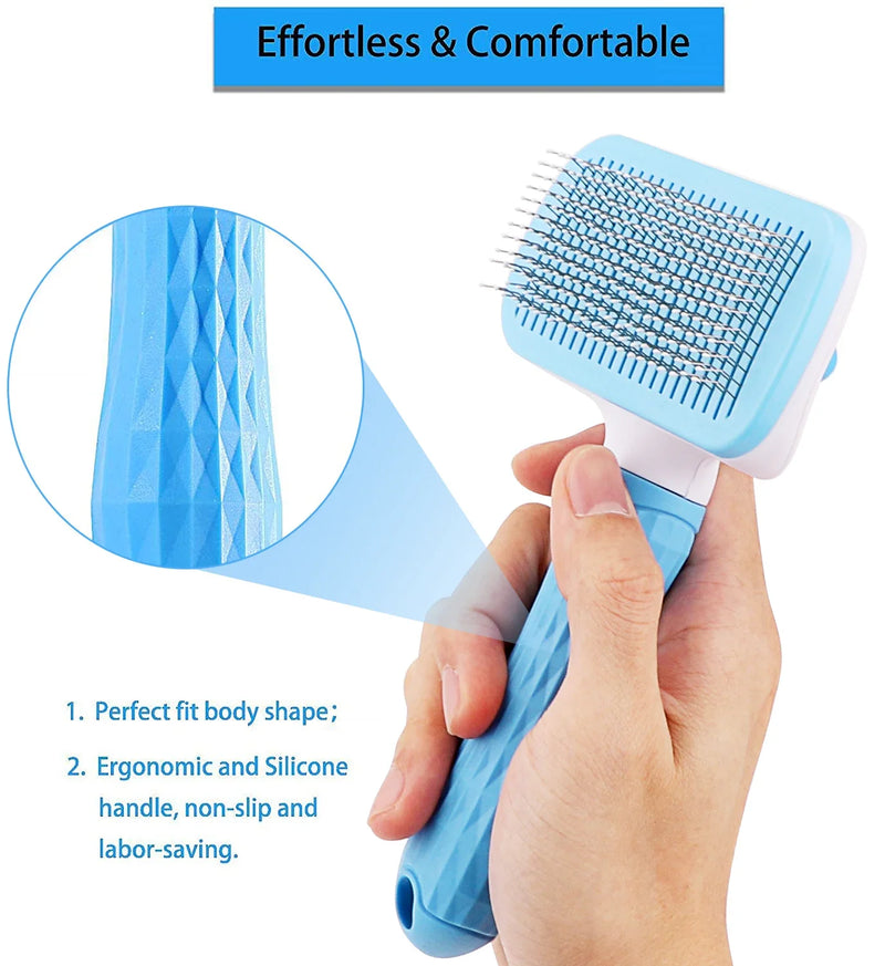 Self-Cleaning Pet Grooming Brush