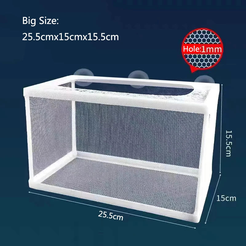 Aquarium Fish Breeding Isolation Box with Suction Cups
