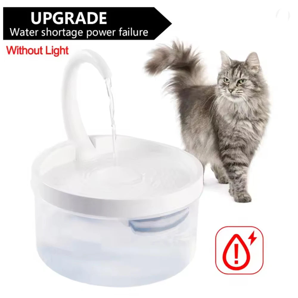 2L Automatic Pet Water Fountain with Quiet USB Pump