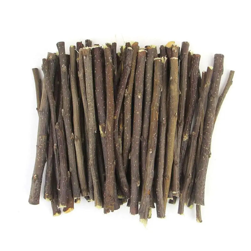 Palos de Morder de Ramas de Manzana Natural para Mascotas Pequeñas