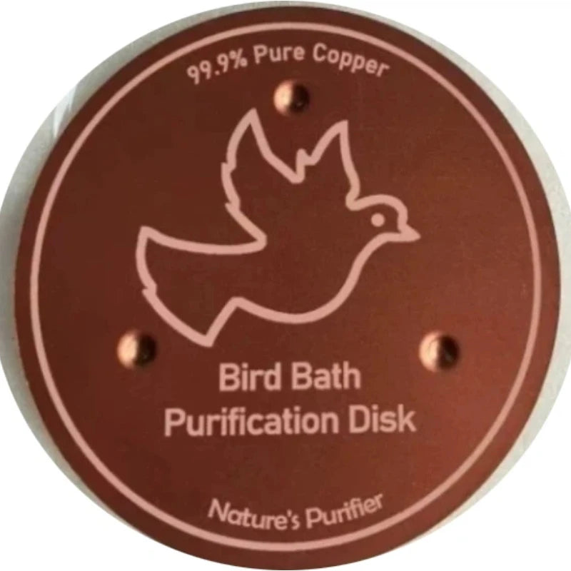 Copper Bird Bath Cleaning Disc with Stable Triple-Point Support