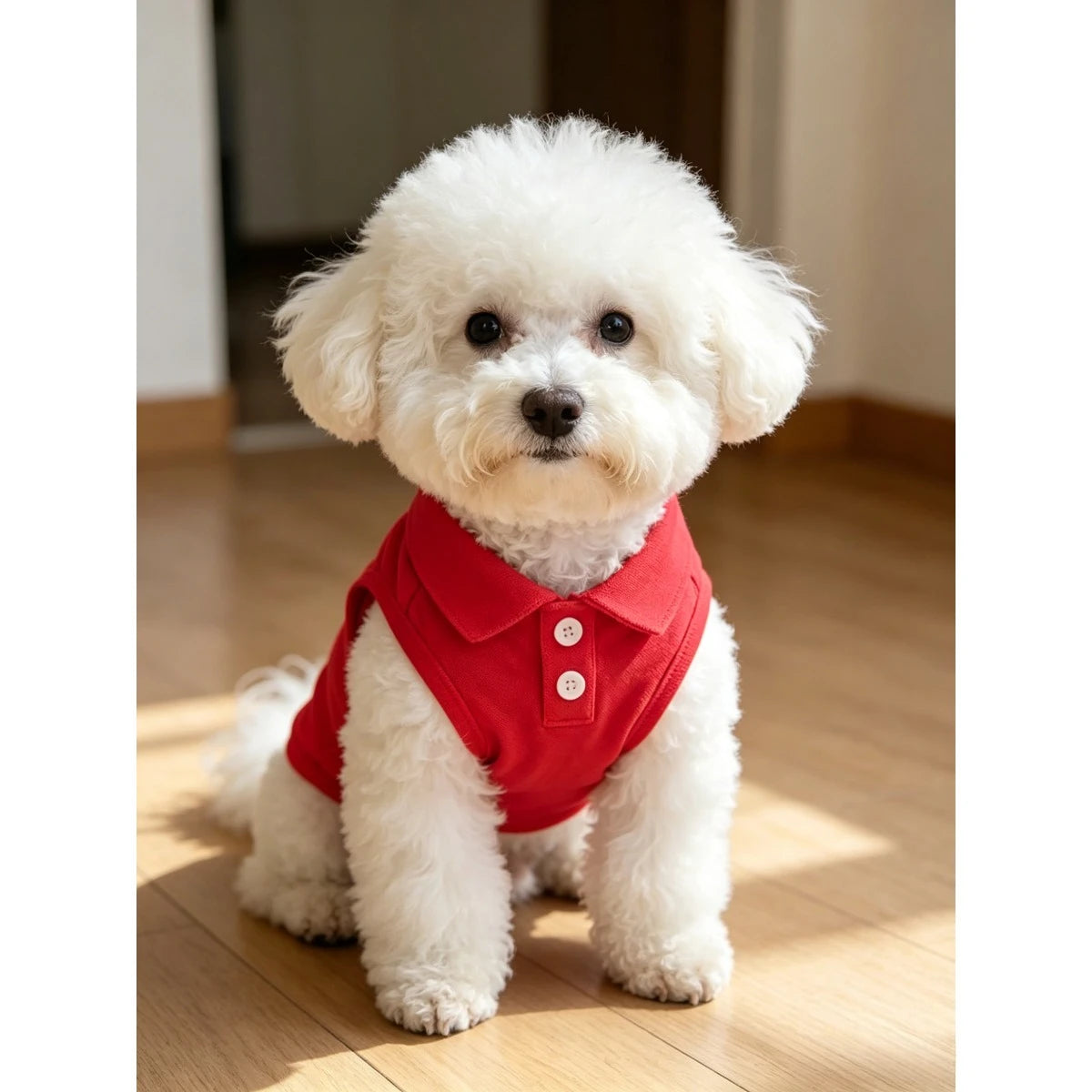 Breathable Pet Sleeveless Vest with 3D Embroidery for Small Dogs