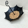 Umbrella-Shaped Hanging Bird Feeder with Leak-Resistant Design