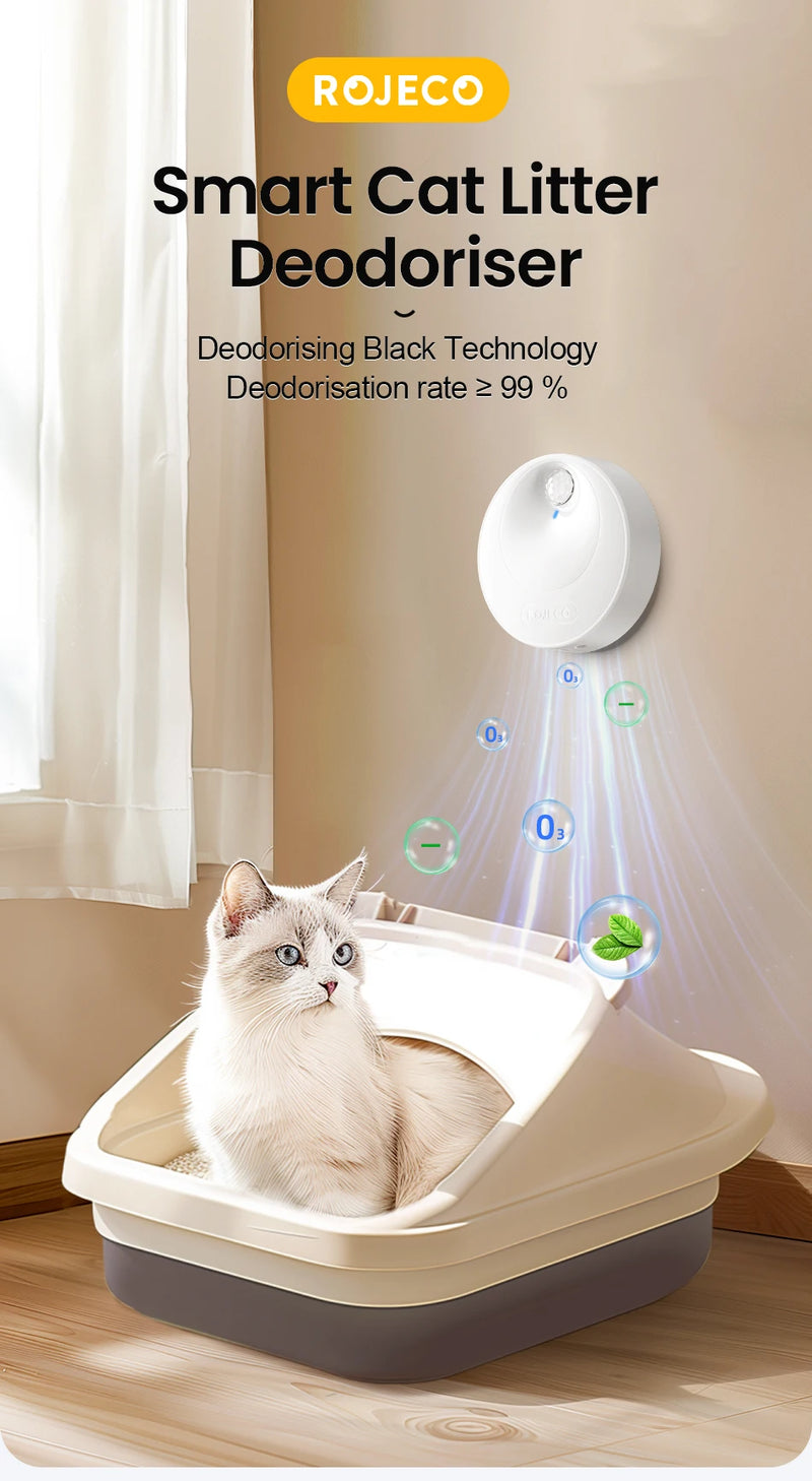 Desodorizador Inteligente para Arenero de Gato con Purificación por Iones