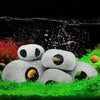 Ceramic Aquarium Cave Decor for Cichlids & Shrimp