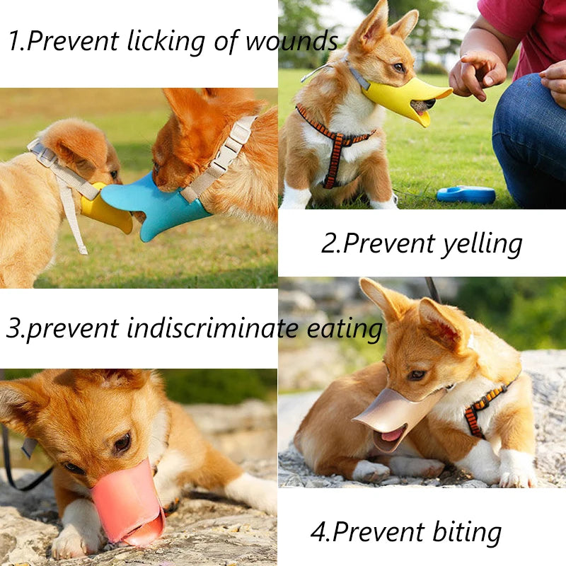 Cute Duck Bill Dog Muzzle for Small Breeds