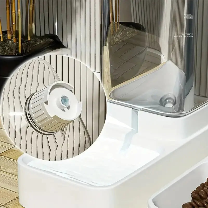 Schwerkraft-Futter- und Wassernapf-Set für Haustiere