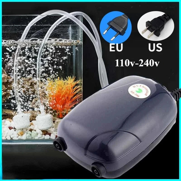 Pompe à air mini-silencieuse pour aquarium avec clapet anti-retour
