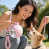 Portable 2-in-1 Pet Water Bottle with Lanyard