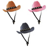 Adjustable Pet Cowboy Hat for Small Dogs and Cats