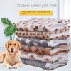 Lit pour animaux de compagnie en peluche double face