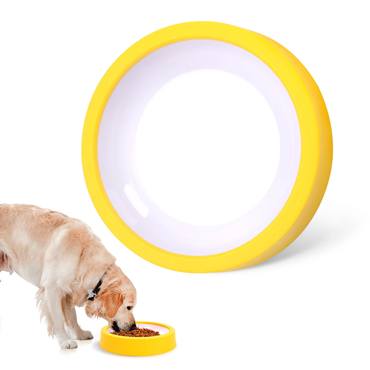 Anti-Gulping Maze Slow Feeder Dog Bowl with Non-Slip Base