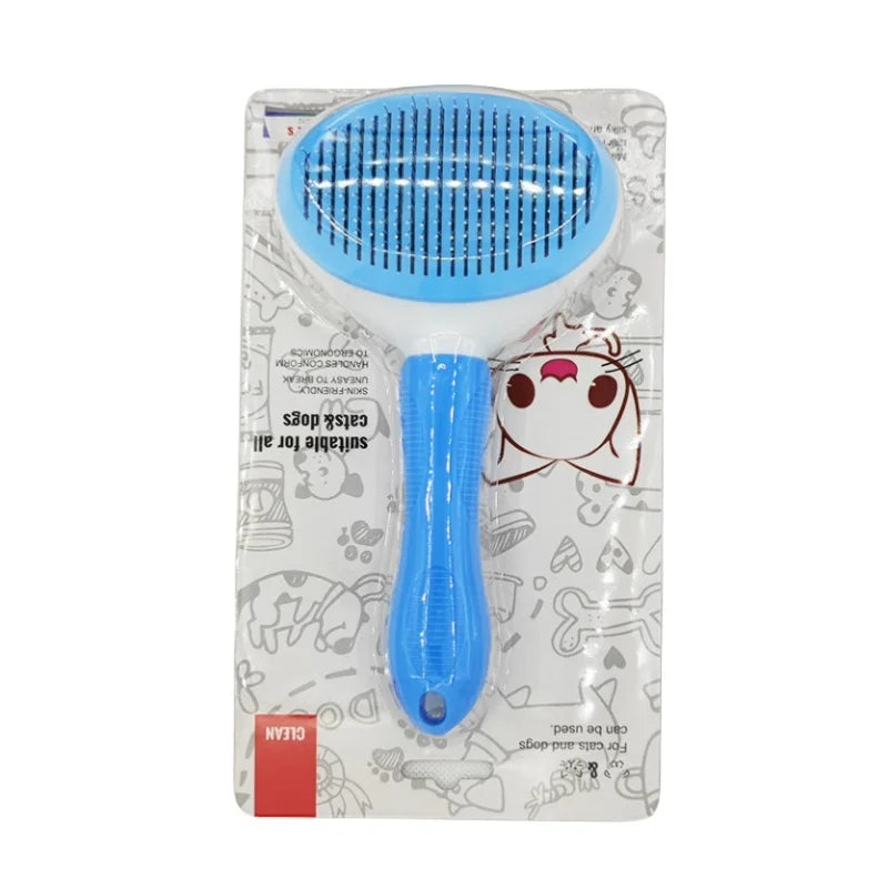 Brosse Anti-Dérapante Auto-Nettoyante pour Animaux