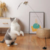 Jouet Interactif pour Chat avec Plumes et Baguette