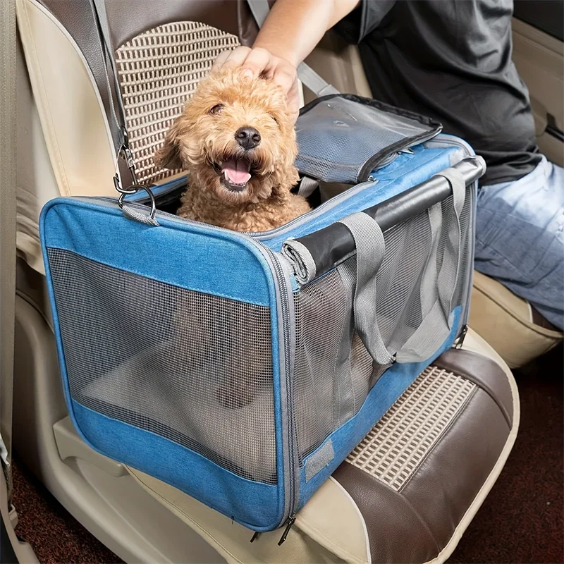 Breathable Mesh Cat & Small Dog Travel Carrier Bag