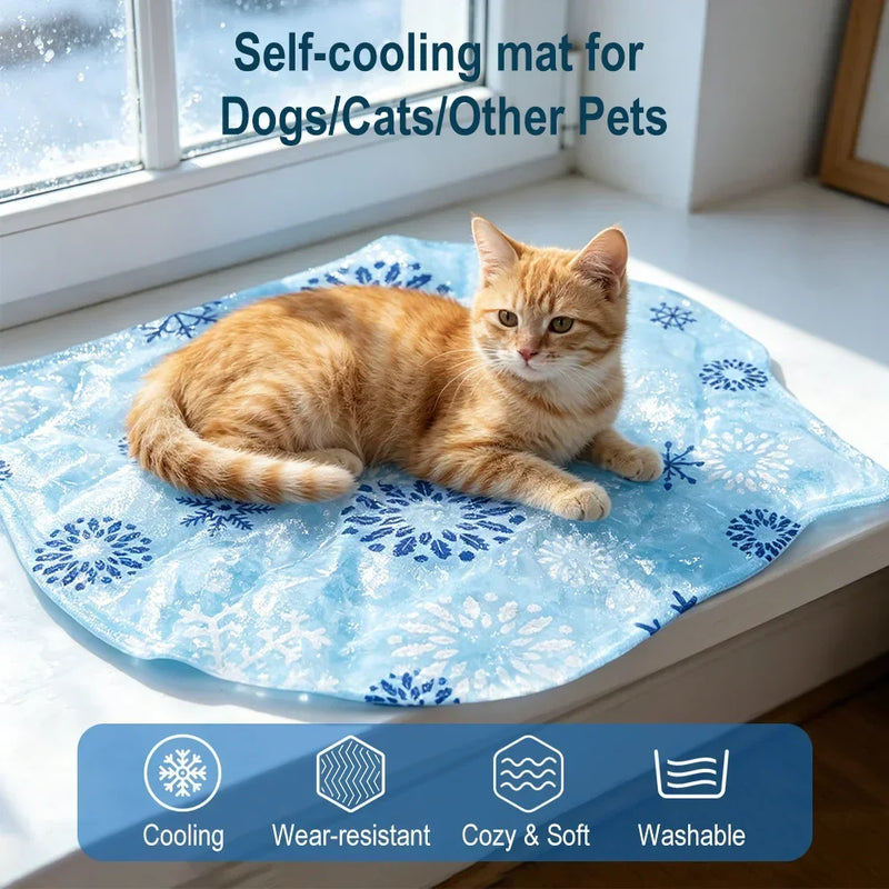 Self-Cooling Gel Pet Mat for Cats & Dogs