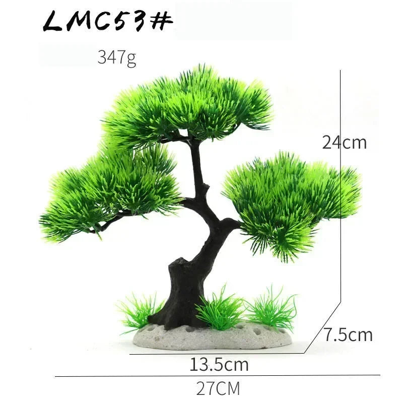 Aquarium Decor: Simulation Plants and Landscaping Ornaments