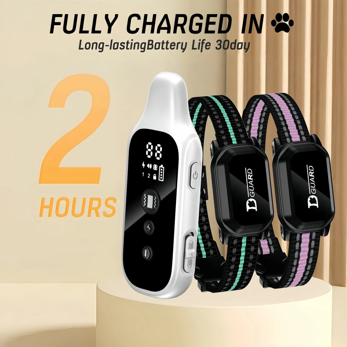 Remote Dog Training Collar with Vibration and Static Stimulation