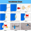 Automatic Rabbit Watering System Kit with 12 Nipple Drinkers