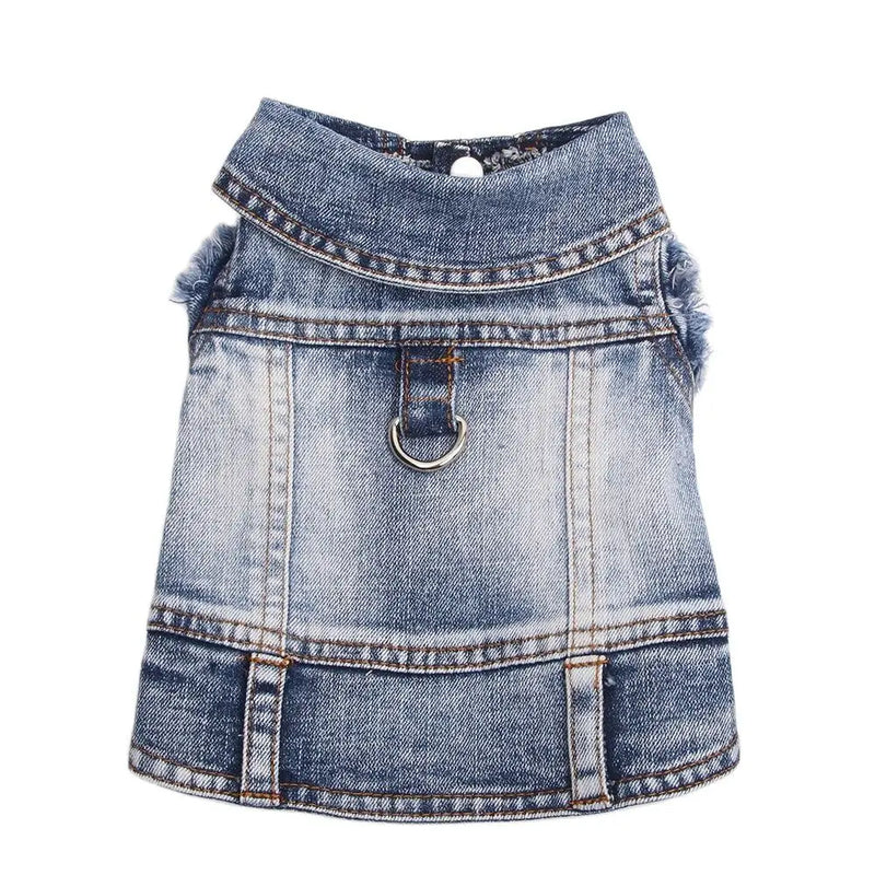 Denim Jeans Coat for Dogs and Cats - Spring Autumn