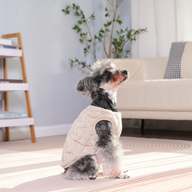 Chaleco de Felpa Suave para Perros en Invierno