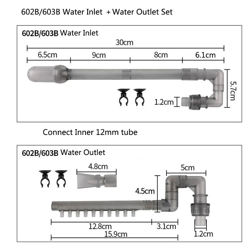 Rain Spray Bar Kit for Aquarium External Canister Filter