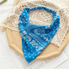 Boho Floral Print Cotton Triangle Hair Bandanas