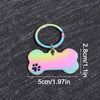 Personalized Bone-Shaped Dog Tag with Custom Engraving