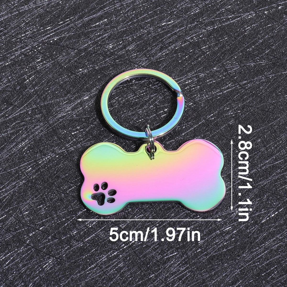 Personalized Bone-Shaped Dog Tag with Custom Engraving